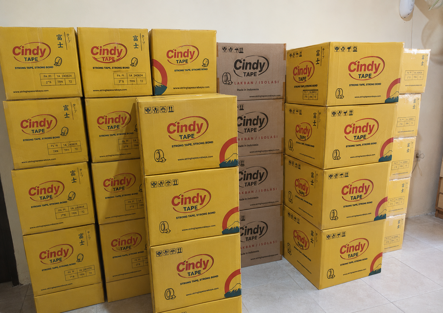 Tentang Cindy String Tape Surabaya Banner